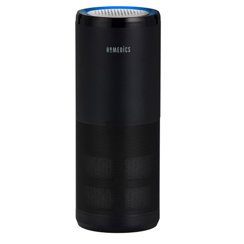 Black | Homedics TotalClean 4-IN-1 UV Portable Air Purifier in black