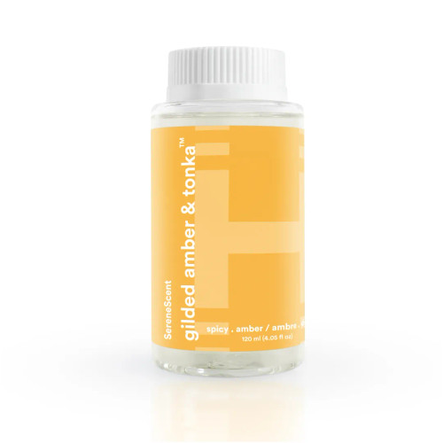 Homedics® SereneScent™ Gilded Amber & Tonka comes in a 120 ml bottle.