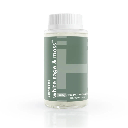 Homedics® SereneScent™ White Sage & Moss comes in a 120 ml bottle