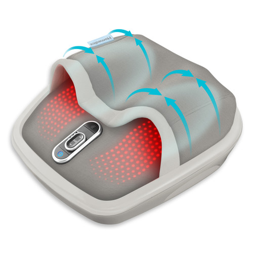 Angled view of the Homedics® Shiatsu Air Max Foot Massager