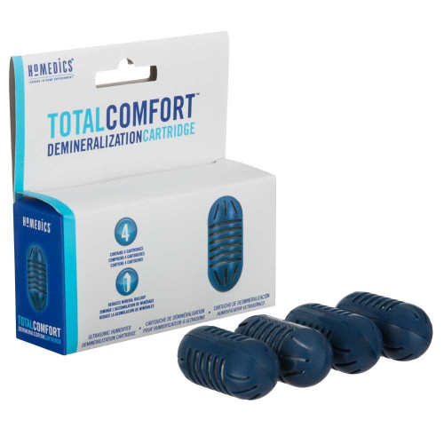 Homedics Ultrasonic Humidifier Demineralization Cartridges 4-Pack with box