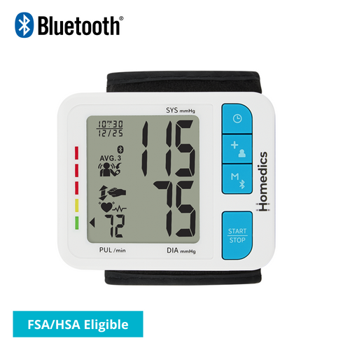Homedics® Wrist Cuff 700 Series Blood Pressure Monitor, One-Touch Operation, Accurate Results front view